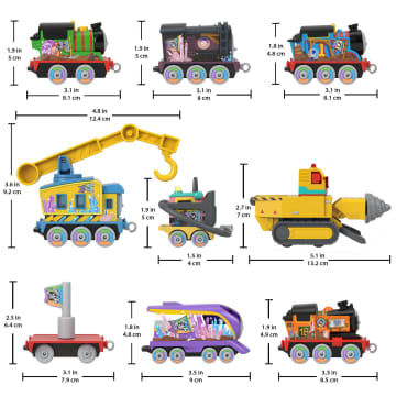 Thomas And Friends Lookout Mountain Diecast Toy Trains & Play Pieces, Preschool Toys, 10-Piece Set