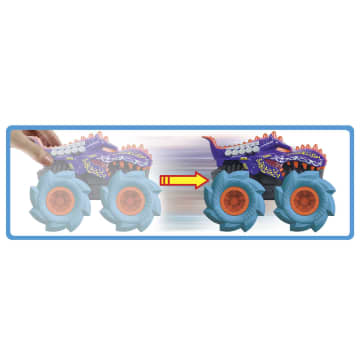 Hot Wheels Monster Trucks Vehículo de Juguete 1:43 Llantas Todo Terreno Mega-Wrex