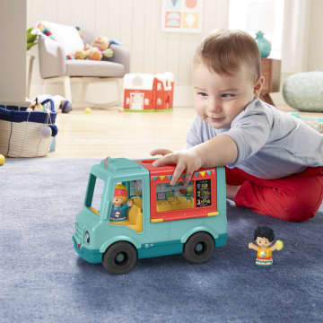 Fisher-Price Little People Camion-Restaurant Prêt à Servir Version Anglaise et Française