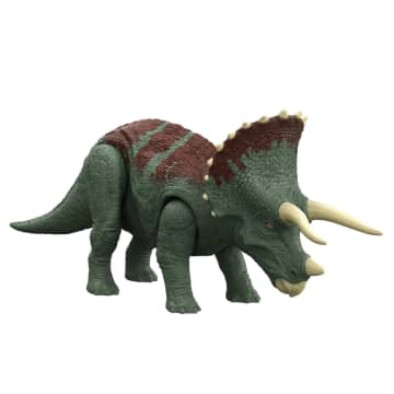 Jurassic World Dinossauro de Brinquedo Triceratops Ruge e Ataca