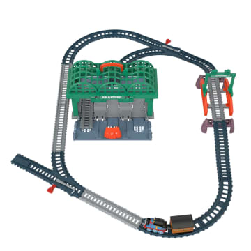 Thomas & Friends Knapford Station Track & Diecast Train Set, 2-In-1 Playset & Storage Case