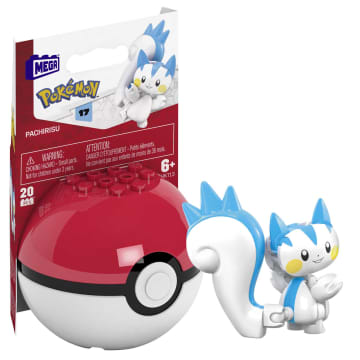 MEGA Pokémon Jogo de Construção Pokébola Colecionável do Pachirisu