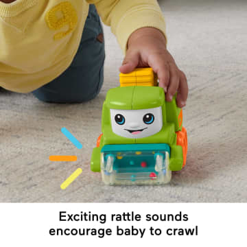 Fisher-Price Rollin’ Tractor Push-Along Toy Vehicle For Infants With Fine Motor Activities