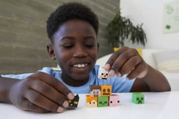 Minecraft Vanilla Figura de Acción Cabeza Mob Mini Steve - Imagem 2 de 6
