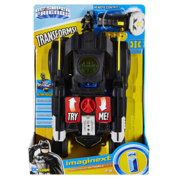 Imaginext DC Super Friends Batman Transforming Batmobile Remote Control Car With Lights & Sounds