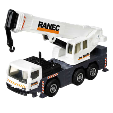 Matchbox Working Rigs, 4-Pack Toy Construction Trucks With Moving Parts