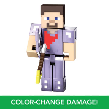 Minecraft Ender Dragon Action Figures Set, Lights, Sounds & Mist, Steve & Enderman 3.25-in Scale Figures - Image 5 of 6