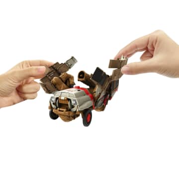 Jurassic World-Course-Poursuite Rugissante-Tyrannosaure et Camion