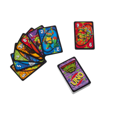 UNO Teenage Mutant Ninja Turtles Mutant Mayhem Card Game For Family Night Inspired By the Movie - Imagem 6 de 6