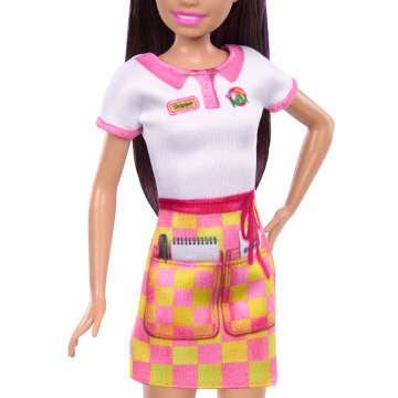 Barbie Skipper First Jobs, Pizzeria Waitress Doll With Accessories, includes Pizza & Takeout Box
