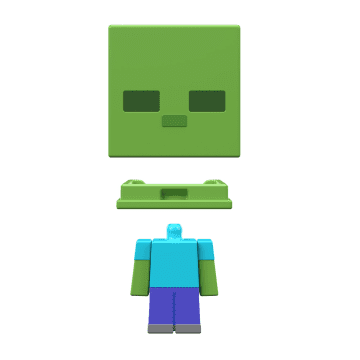 Minecraft Vanilla Figura de Acción Cabeza Mob Mini Zombie