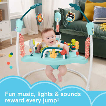 Fisher-Price Colorful Corners Jumperoo Baby Activity Center With Lights Music And Sounds