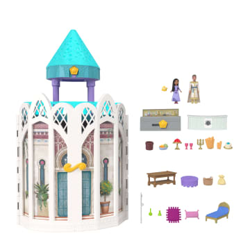 Disney Wish Conjunto de Brinquedo Castelo do Magnifico Micro