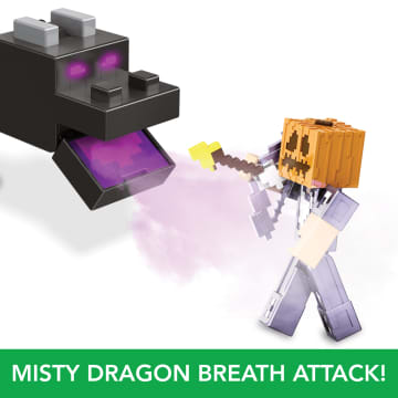 Minecraft Ender Dragon Action Figures Set, Lights, Sounds & Mist, Steve & Enderman 3.25-in Scale Figures - Image 4 of 6