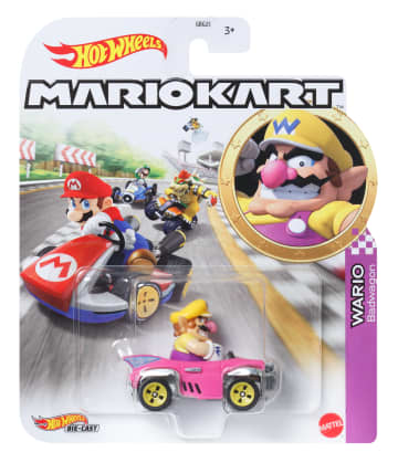 Hot Wheels Mario Kart Veículo de Brinquedo Wario Badwagon - Image 4 of 4