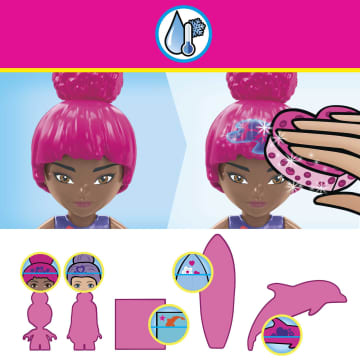 MEGA Barbie Juguete de Construcción Color Reveal Exploración con Delfines