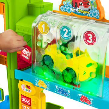 Little People Juguete para Bebés Garaje de Vehículos