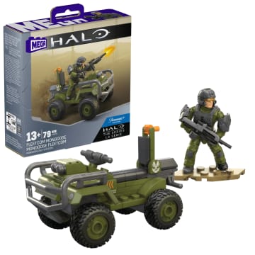 Mega  Halo  Coffret de Construction  Mongoose Fleetcom, 2 Figurines
