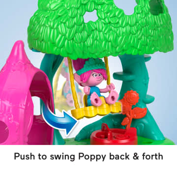 Imaginext Dreamworks Trolls Flower Fun Campsite Playset With Poppy Figure & 4 Play Pieces - Image 4 of 6