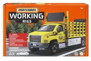 Matchbox Working Rigs, 4-Pack Toy Construction Trucks With Moving Parts - Image 6 of 6