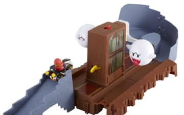 Hot Wheels Mario Kart Pista de Juguete Boo Librería Embrujada