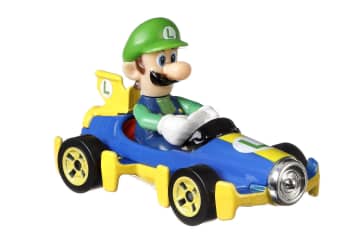 Hot Wheels Mario Kart Veículo de Brinquedo Luigi Mach 8 - Image 3 of 6