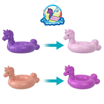 Polly Pocket Set de Juego Compacto Flotador de Unicornio