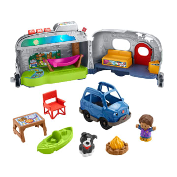 Fisher-Price Little People Veículo de Brinquedo Trailer de Aventuras e Aprendizagem