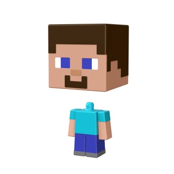 Minecraft Vanilla Figura de Acción Cabeza Mob Mini Steve