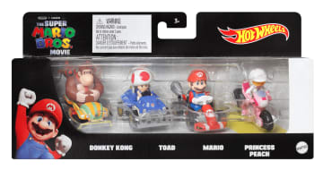 Hot Wheels The Super Mario Bros. Movie Jungle Kingdom Raceway Playset With Mario Die-Cast Toy Car
