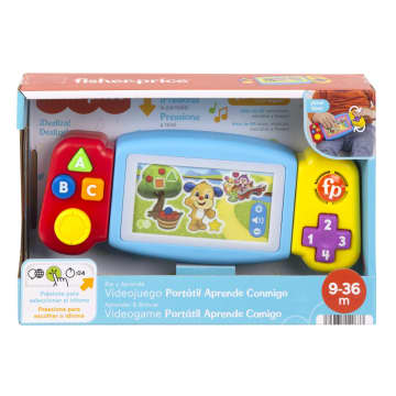 Fisher-Price Aprender e Brincar Brinquedo para Bebês Videogame Portátil Aprende Comigo