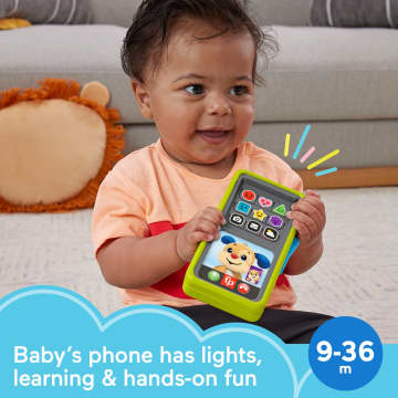 Fisher-Price Laugh & Learn 2-In-1 Slide To Learn Smartphone Musical Toy For Baby & Toddler