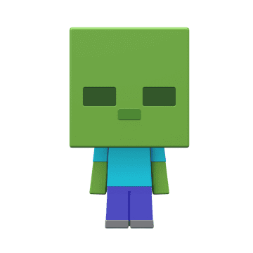 Minecraft Vanilla Figura de Acción Cabeza Mob Mini Zombie