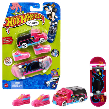 Hot Wheels Skate Veículo de Brinquedo Skateboard de Coleção ANIMAL ATTACK™ + HW RAPID RESPONSE™ com Diecast