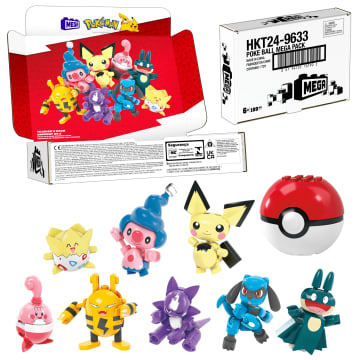 MEGA Pokémon Trainer 8 Pack Building Toy Kit, 8 Action Figures (189 Pieces) For Kids - Image 6 of 6