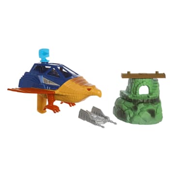 Masters Of The Universe Origins Toy, Talon Fighter Vehicle And Point Dread Accessories