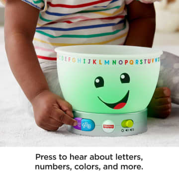 Fisher-Price Mixing Bowl Learning Toy With Lights Music And Pretend Food, Baby And Toddler Toy