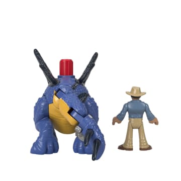 Imaginext Jurassic World Dinosaurio de Juguete Stegosaurus & Dr.