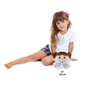 Star Wars Cuutopia Princess Leia Plush, 10-Inch Soft Rounded Pillow Doll Inspired By Character