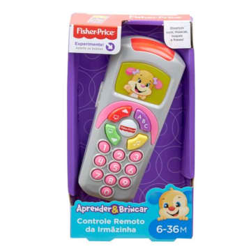 Fisher-Price Aprender e Brincar Brinquedo para Bebês Controle Remoto Irmã do Cachorrinho