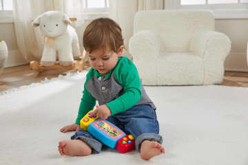 Fisher-Price Aprender e Brincar Brinquedo para Bebês Videogame Portátil Aprende Comigo