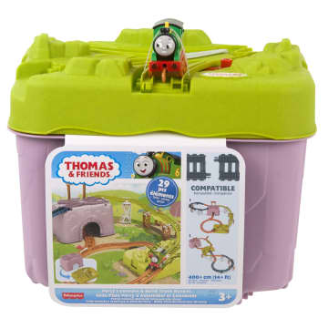 Thomas & Friends Toy Train Set, Percy’S Connect & Build Track Bucket, Preschool Toy