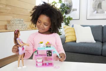 Barbie Career Florist Playset With Brunette Doll, Dough, Vases And More, Ages 3 Years And Up