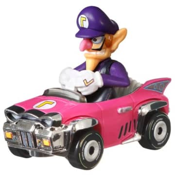 Hot Wheels Mario Kart Vehículo de Juguete Waluigi Badwagon