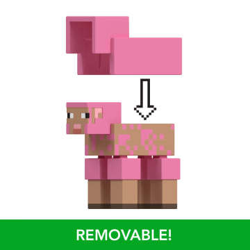Minecraft Action Figures & Accessories Collection, 3.25-in Scale & Pixelated Design (Characters May Vary)