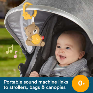 Fisher Price Beary Soothing Portable Baby Sound Machine With Customizable Timer For Newborns
