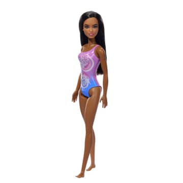 Barbie Fashion & Beauty Muñeca Playa con Traje de Baño Morado - Image 6 of 6