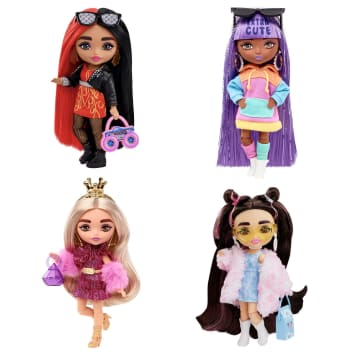 Barbie Extra Minis Muñeca Cabello Rojo y Negro