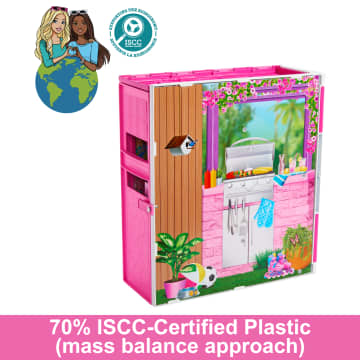 Barbie Getaway Doll House With Barbie Doll, 4 Play Areas And 11 Decor Accessories