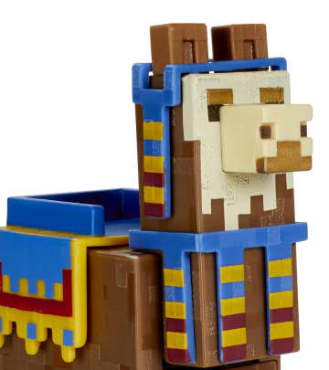 Minecraft Vanilla Figura de Acción Paquete Vendedor Ambulante y Llama 3.25"